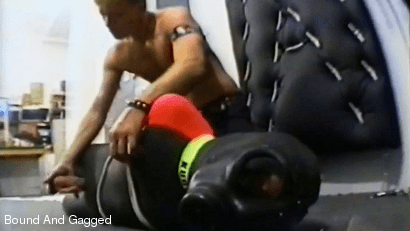 BOUND & GAGGED: THE VIDEO - Two guys in wet suits 