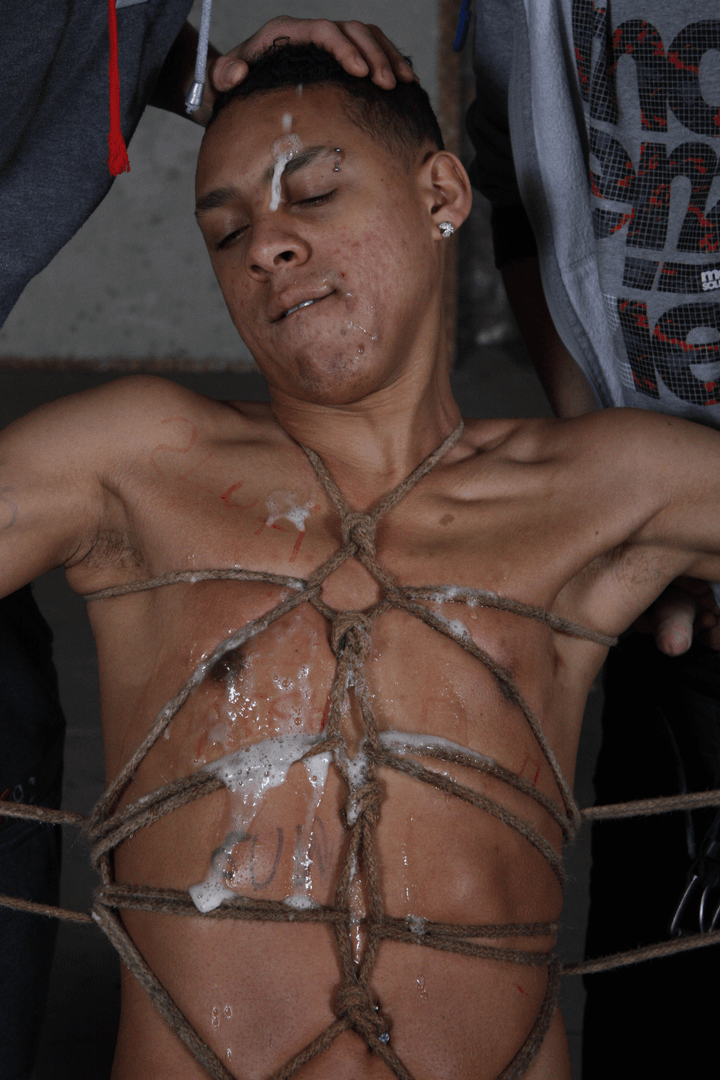 Photo number 15 from The boys wanted feed their cocks to tied up Marcus
 shot for Boynapped on Kink.com. Featuring Marcus Warren, Luke Desmond, Mackenzie Walker, Jacob Jaguar and Fane Hunter in hardcore BDSM & Fetish porn.