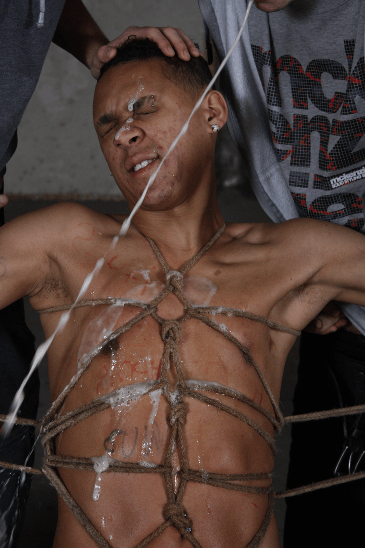 Photo number 16 from The boys wanted feed their cocks to tied up Marcus
 shot for Boynapped on Kink.com. Featuring Marcus Warren, Luke Desmond, Mackenzie Walker, Jacob Jaguar and Fane Hunter in hardcore BDSM & Fetish porn.