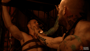 Photo number 25 from Silent Hill Delirium: Part 1 shot for Kink Men Series on Kink.com. Featuring Derek Kage and Davin Strong in hardcore BDSM & Fetish porn.